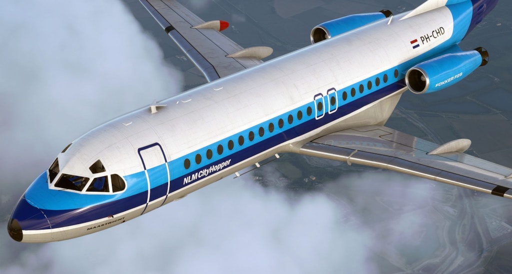 Further Previews of the Fokker F28 Fellowship in MSFS