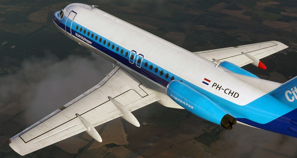 Further Previews of the Fokker F28 Fellowship in MSFS