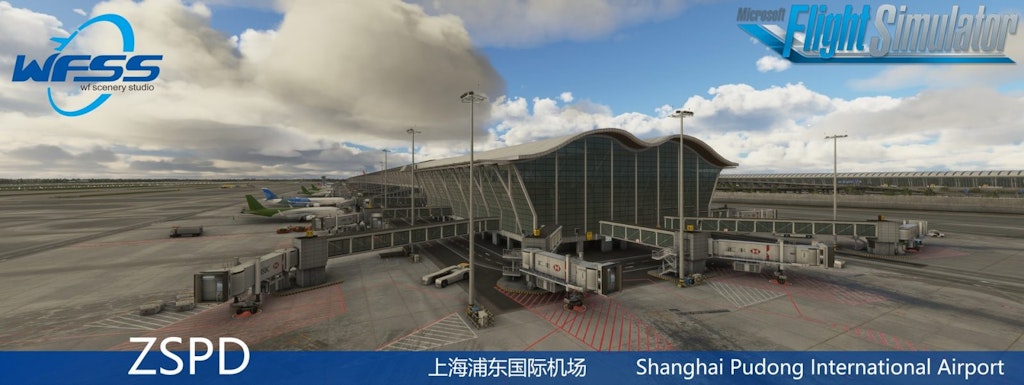 WF Scenery Studio Releases Shanghai Pudong International Airport for MSFS