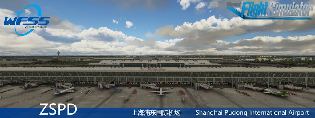 WF Scenery Studio Releases Shanghai Pudong International Airport for MSFS