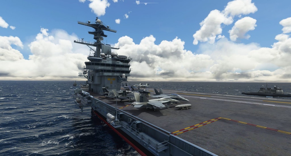 Miltech Simulations Releases USS George H. W. Bush Functional Aircraft Carrier
