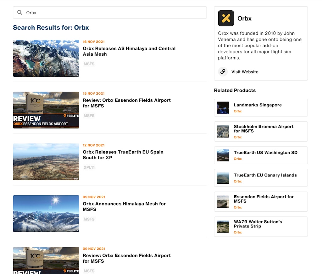 Website Feature: Improved Search Functionality