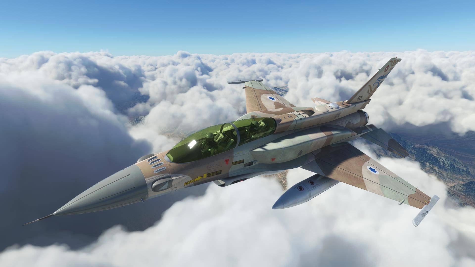 flight simulator x f16