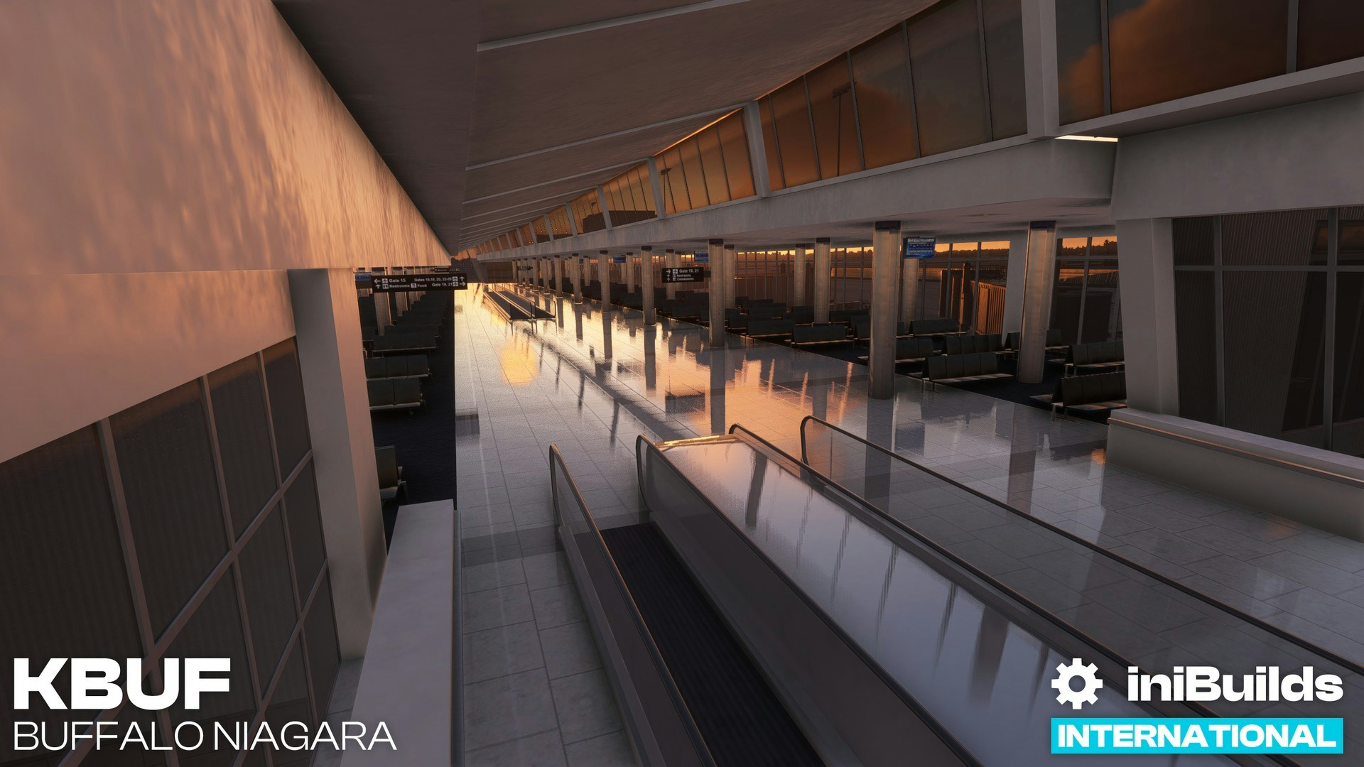 iniScene Releases Buffalo Niagara Airport for MSFS