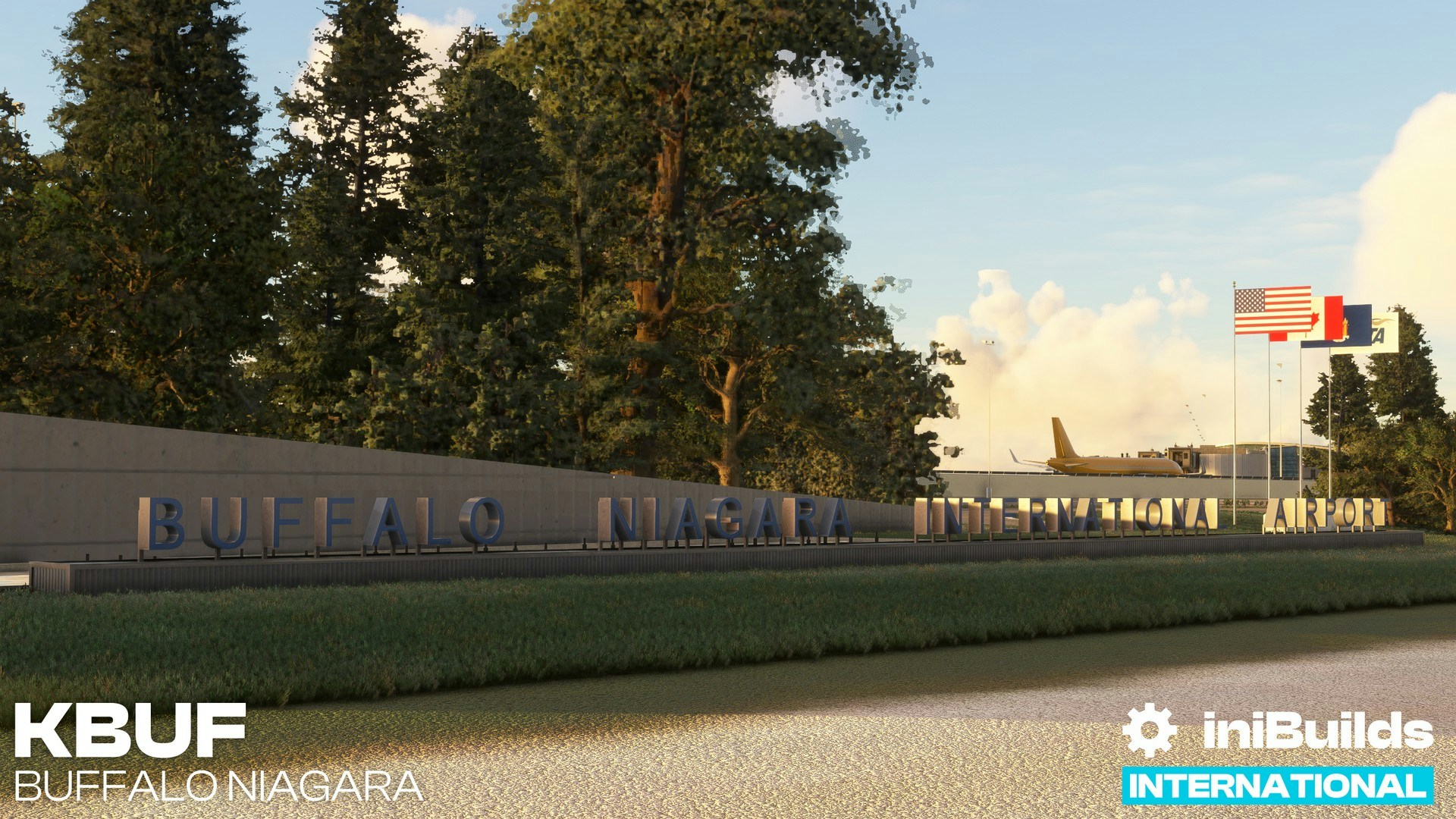 iniScene Releases Buffalo Niagara Airport for MSFS