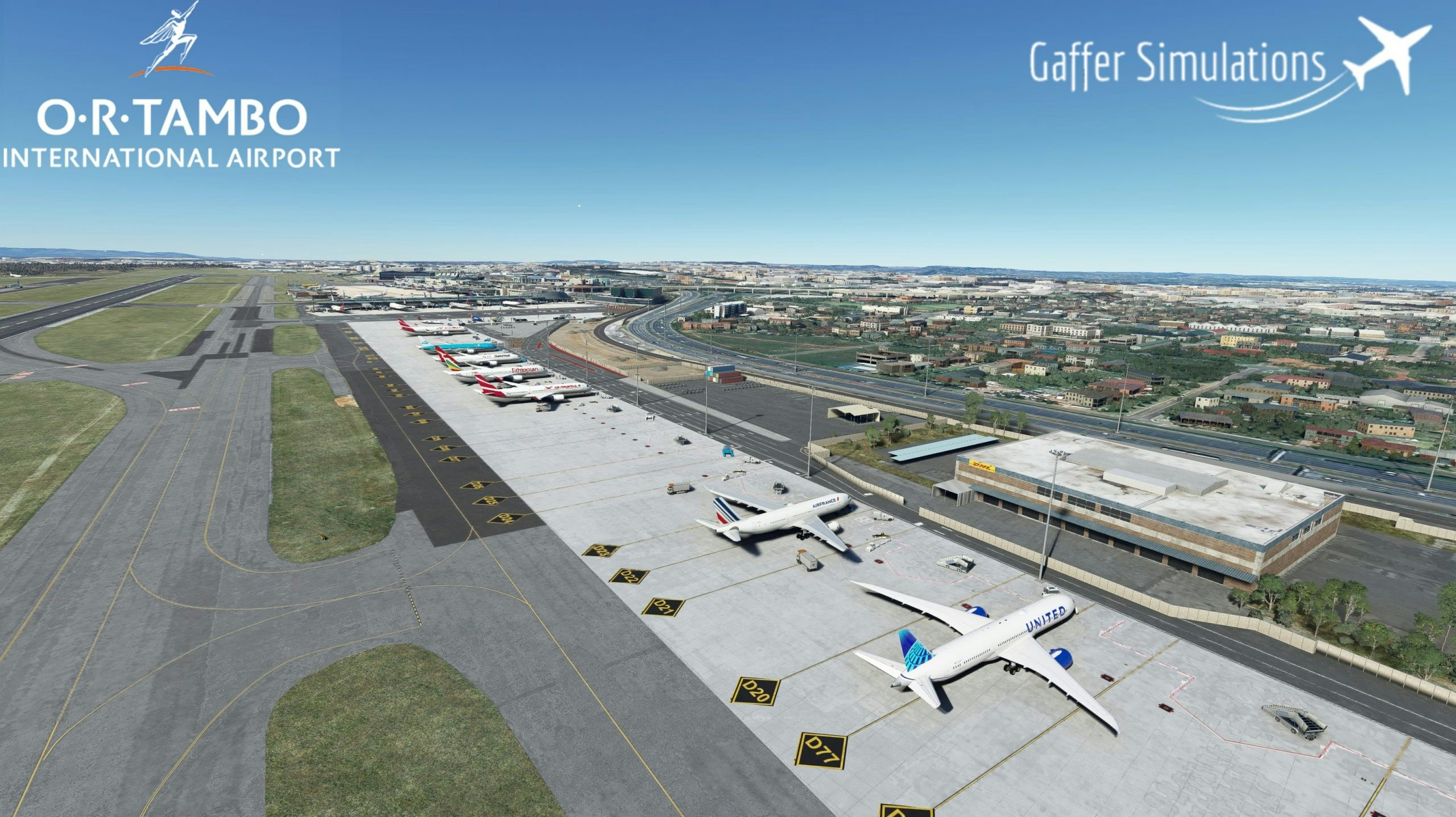GafferSimulations releases O.R. Tambo International Airport for MSFS
