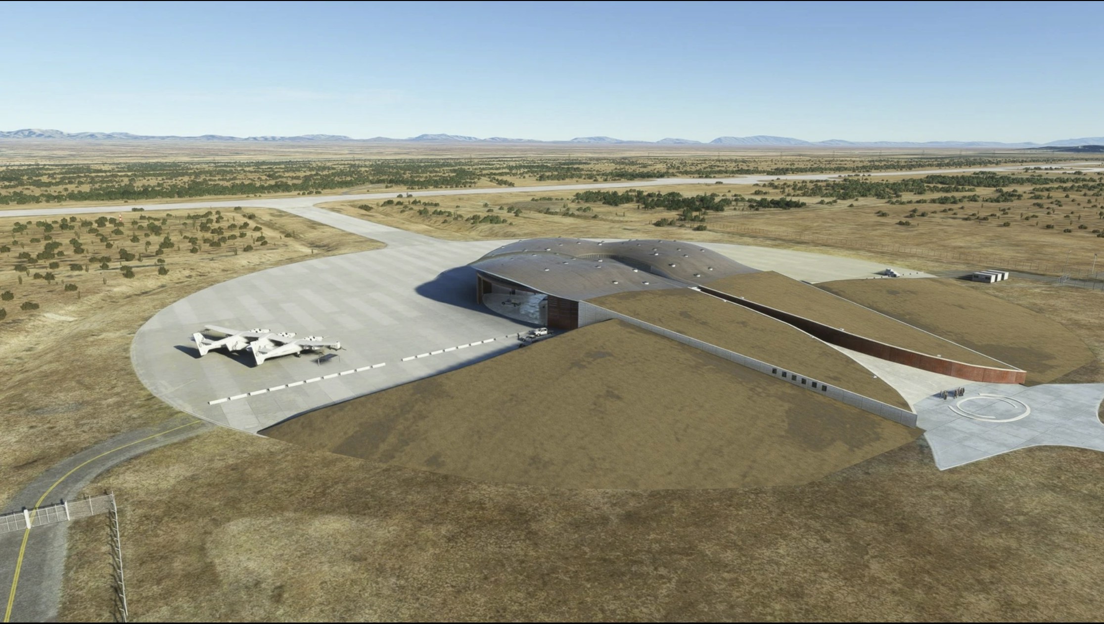 UK2000 publishes Spaceport America for MSFS