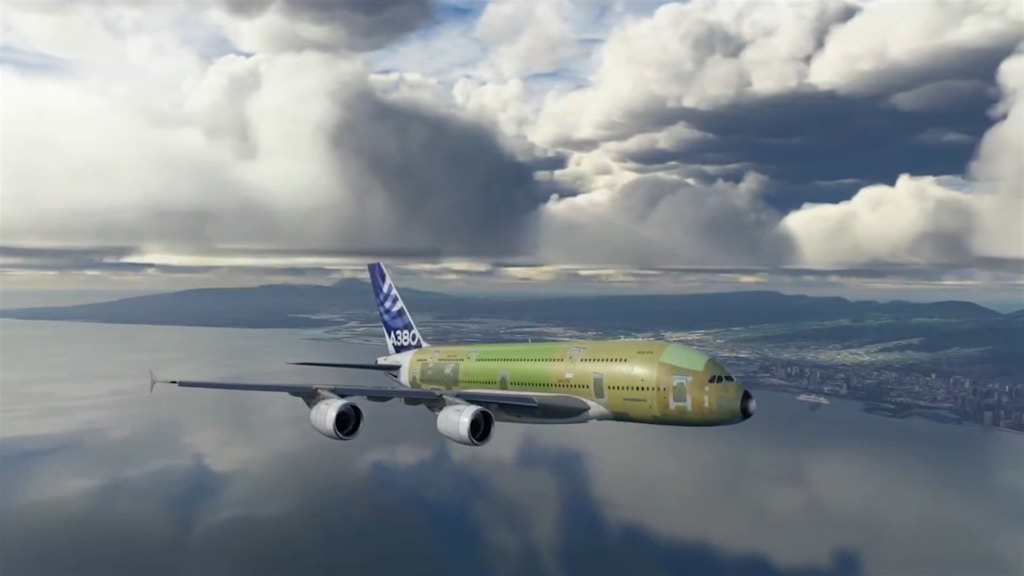 Check out the First Footage from the FlybyWire Simulations A380X in MSFS