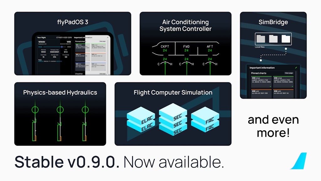 FlyByWire Updates to Stable Version 0.9.0 of the A32NX