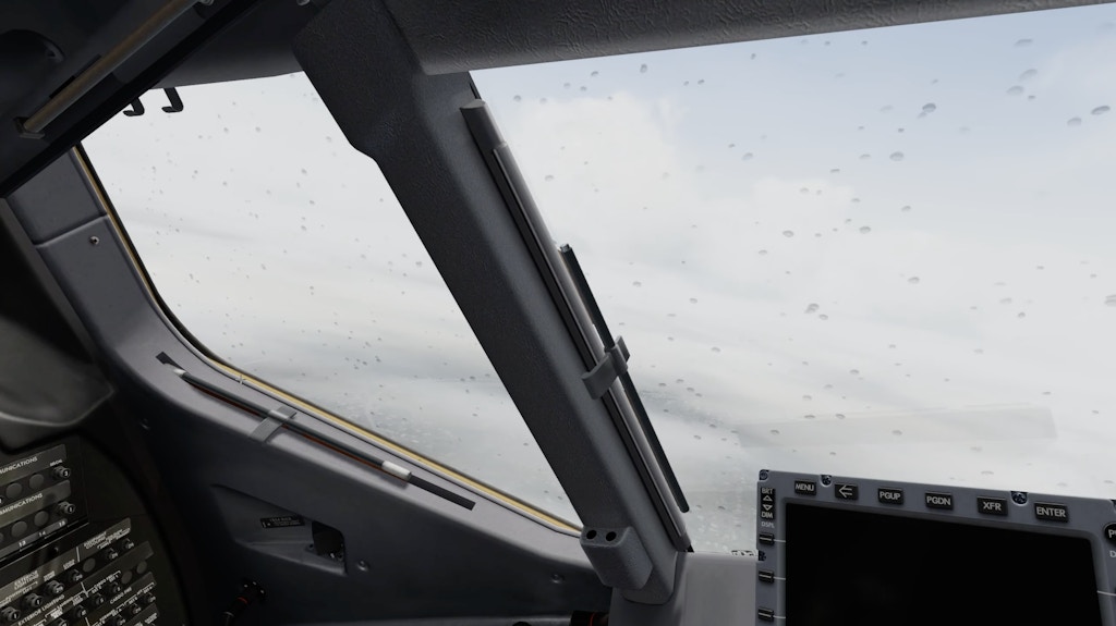 iFly Previews 737 MAX Cockpit Rain Effects