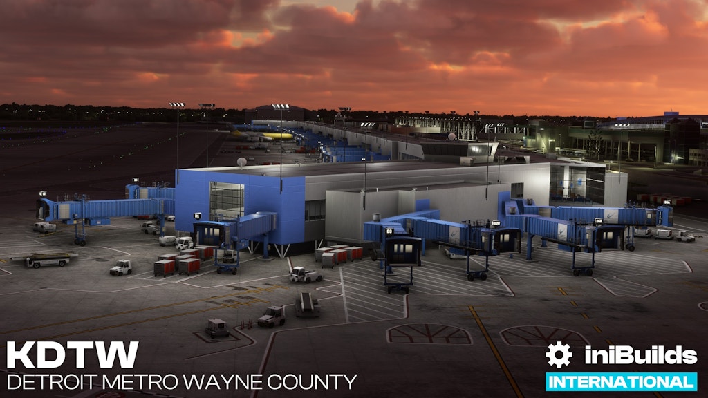 iniScene Releases Detroit Airport for MSFS