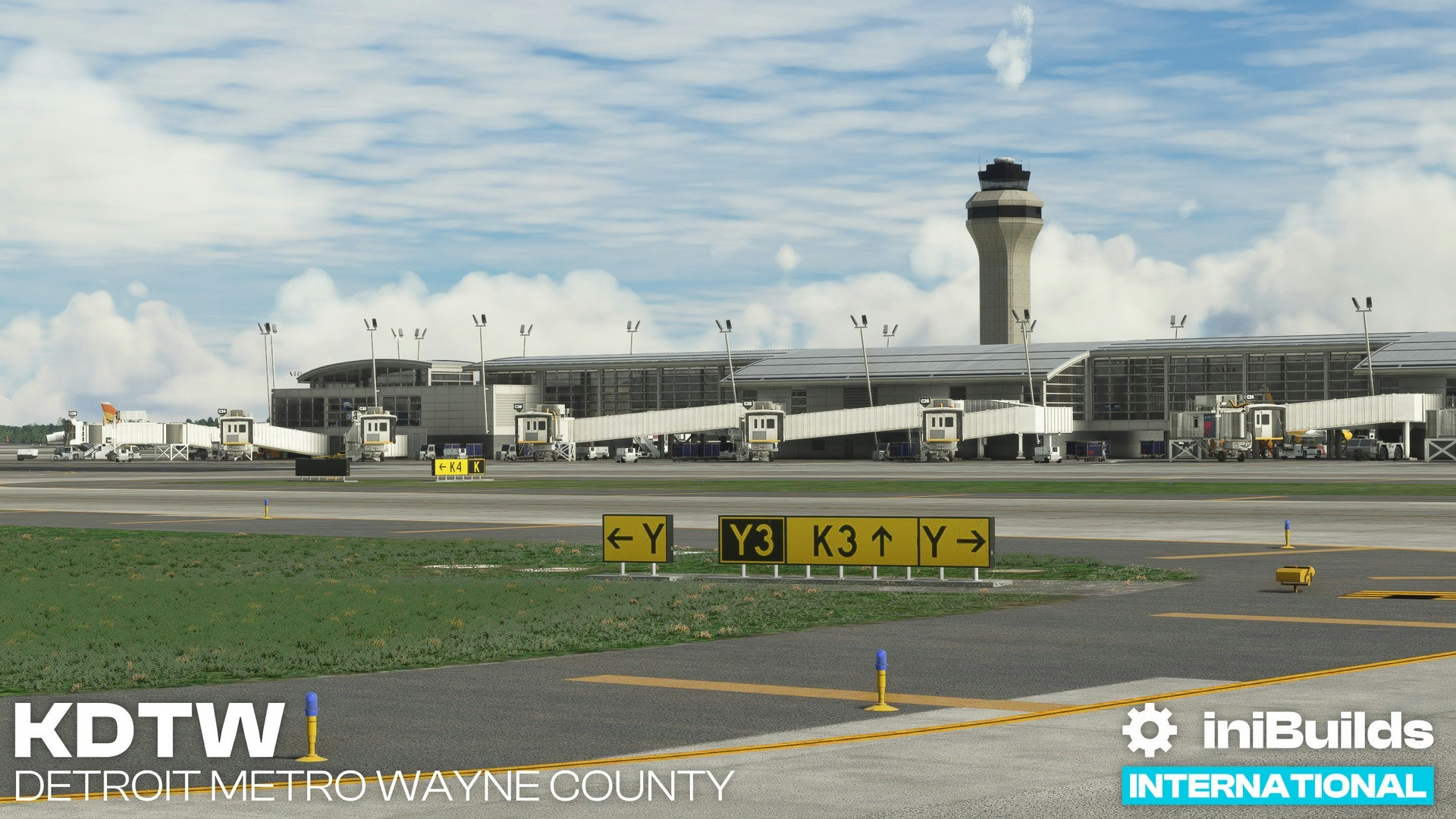 iniScene Releases Detroit Airport for MSFS