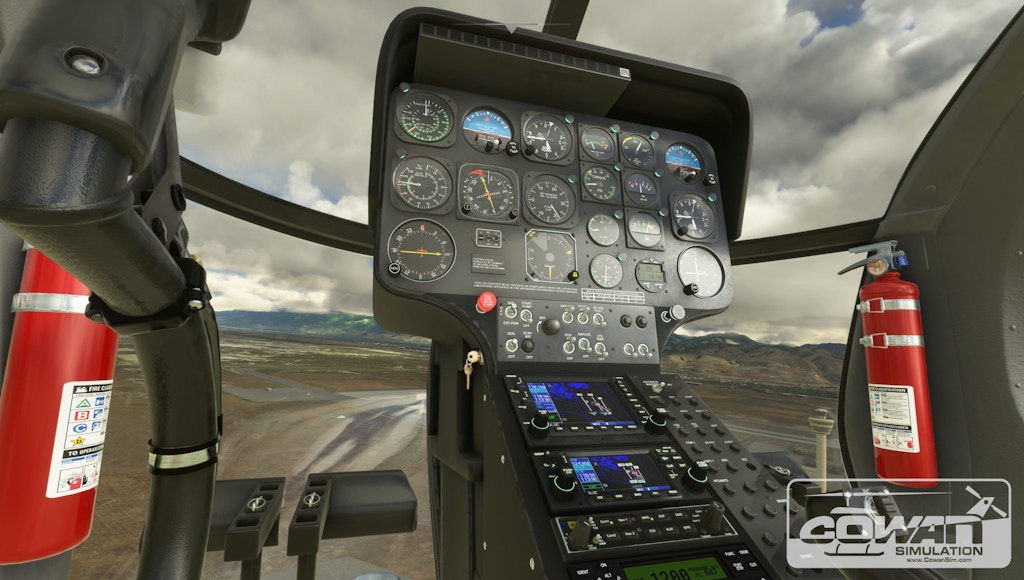 Cowan Sim Release 500E Helicopter for MSFS