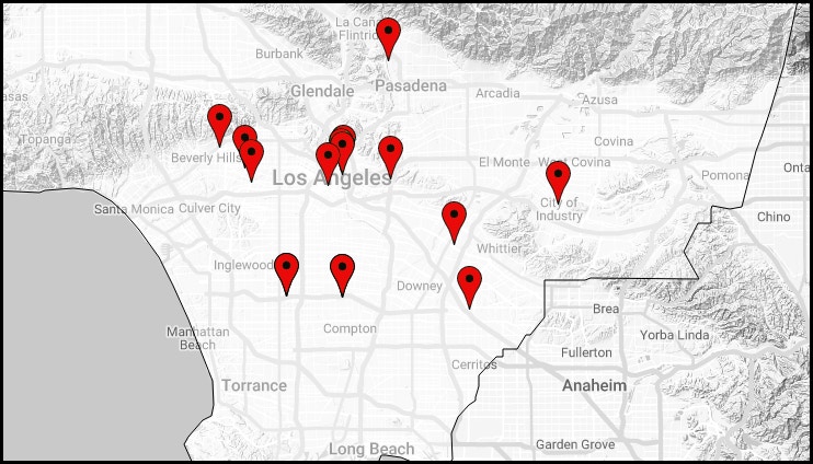 Helipads LA Police Locations