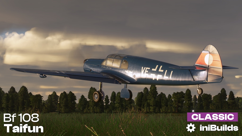 iniBuilds Releases Bf 108 Taifun for MSFS