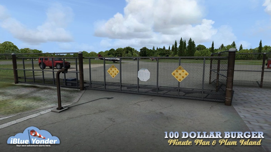 iBlueYonder Has Released Hundred Dollar Burger Airports: Minute Man & Plum Island