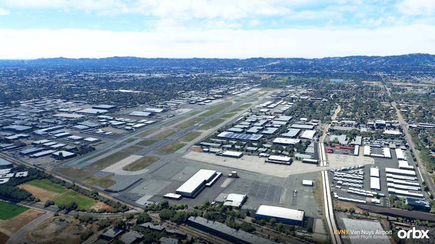 KVNY Van Nuys Airport By Orbx Released for MSFS