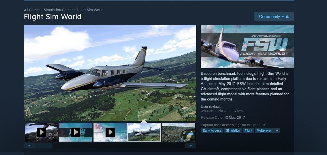 Dovetail Games Releases Flight Sim World Early Access FSElite