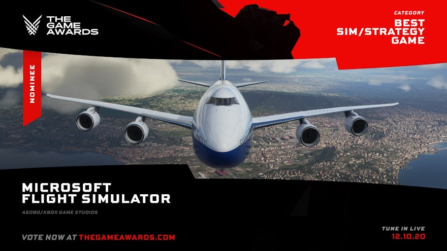 Microsoft Flight Simulator has Been Nominated In The Game Awards
