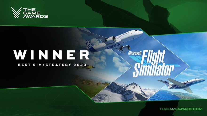 Microsoft Flight Simulator Wins Best Strategy / Simulator at the Game Awards