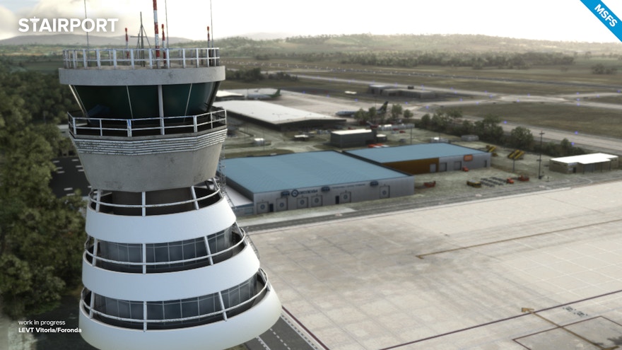 Stairport Sceneries Previews Vitoria Airport for MSFS