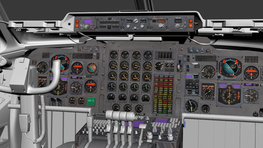 Further Cockpit Renders of Just Flight 146 Professional