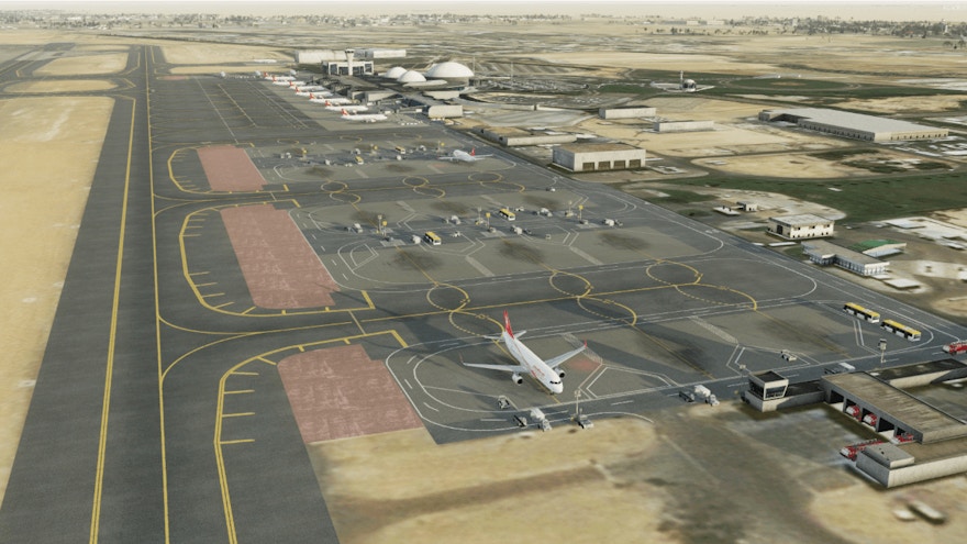 Iron Sim Previews Sharjah Airport for P3D
