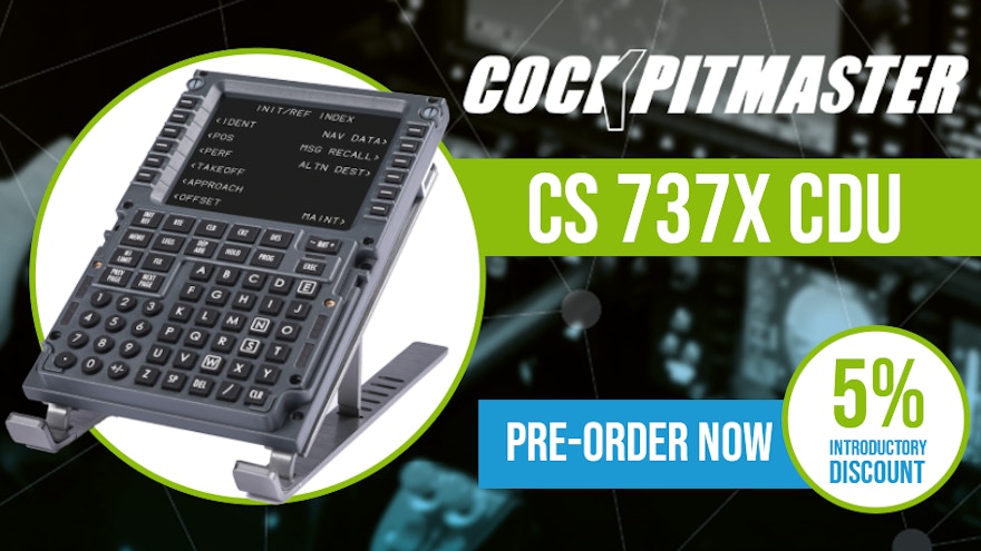Cockpit Master CS 737X CDU Announced