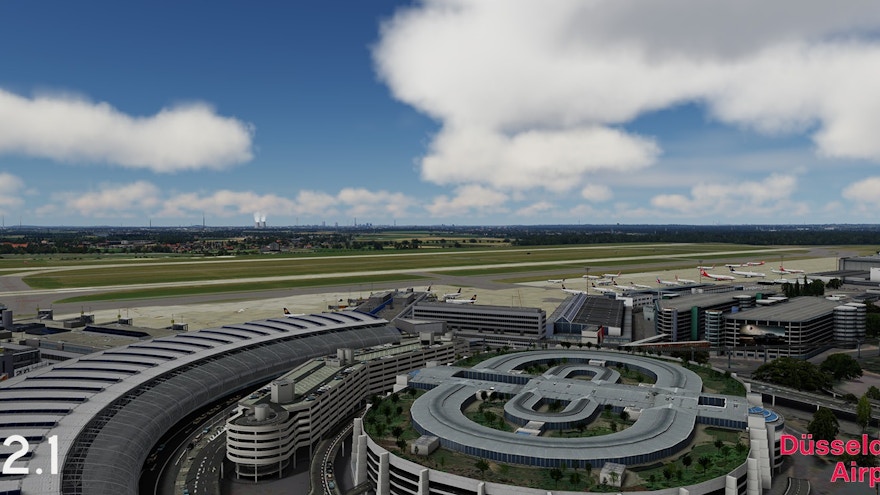 JustSim Releases Dusseldorf Airport (EDDL) v2.1 Update