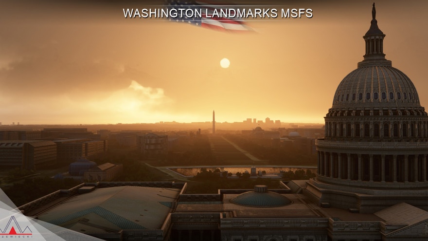 Drzewiecki Design Releases Washington Landmarks for Microsoft Flight Simulator