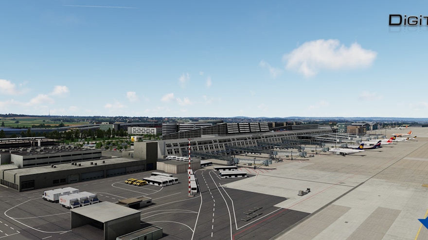 JustSim Releases Stuttgart Airport for P3D