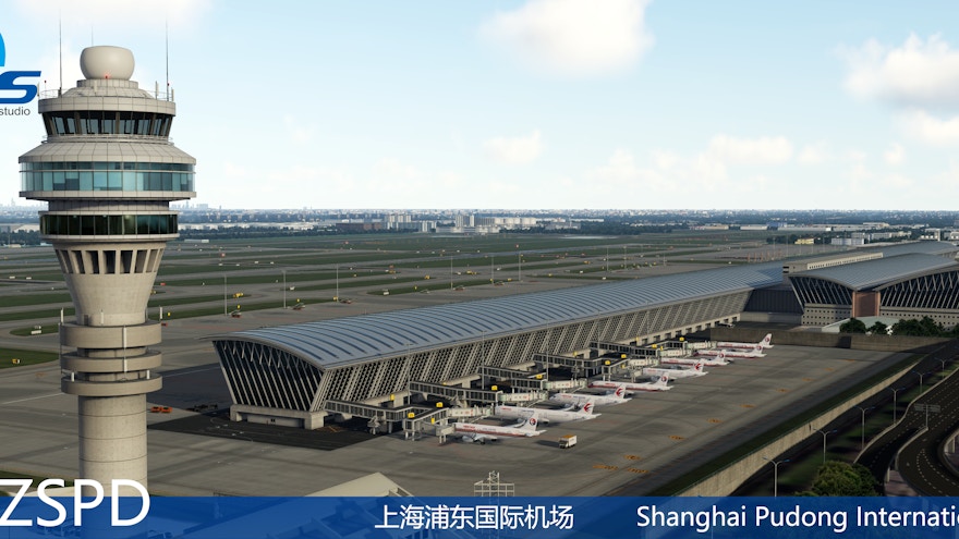 WF Scenery Studio Releases Shanghai Pudong Airport for P3D