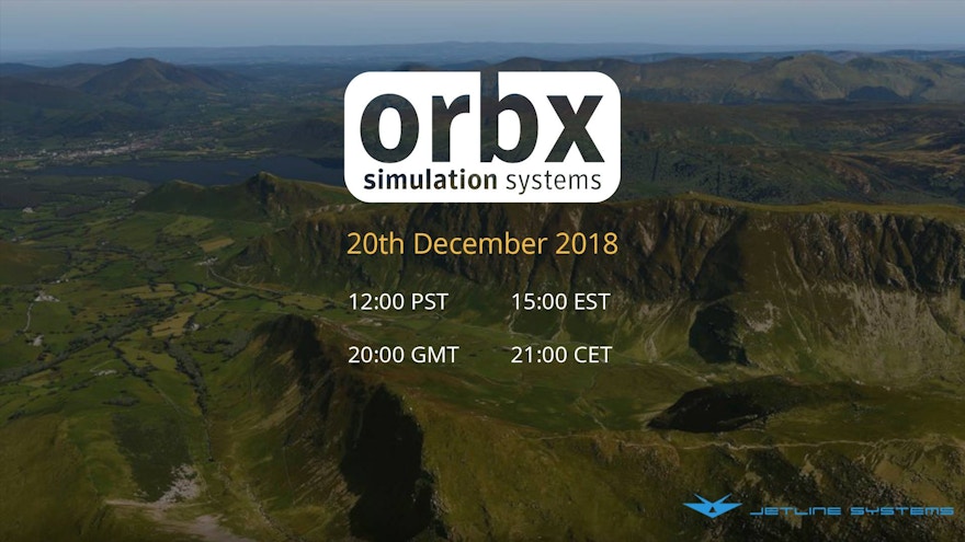 Orbx 2019 Roadmap Being Revealed Live via Twitch
