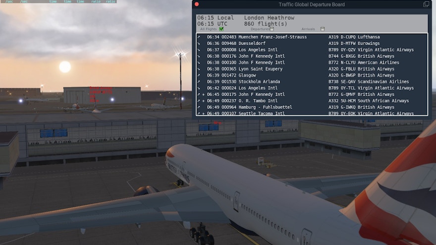 Just Flight Previews Traffic Global For X-Plane 11