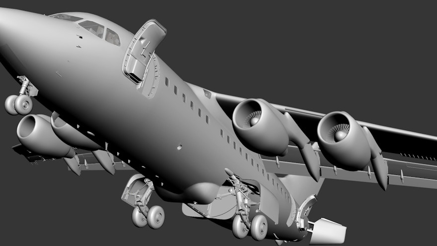 Just Flight Previews More BAe 146 Professional Model