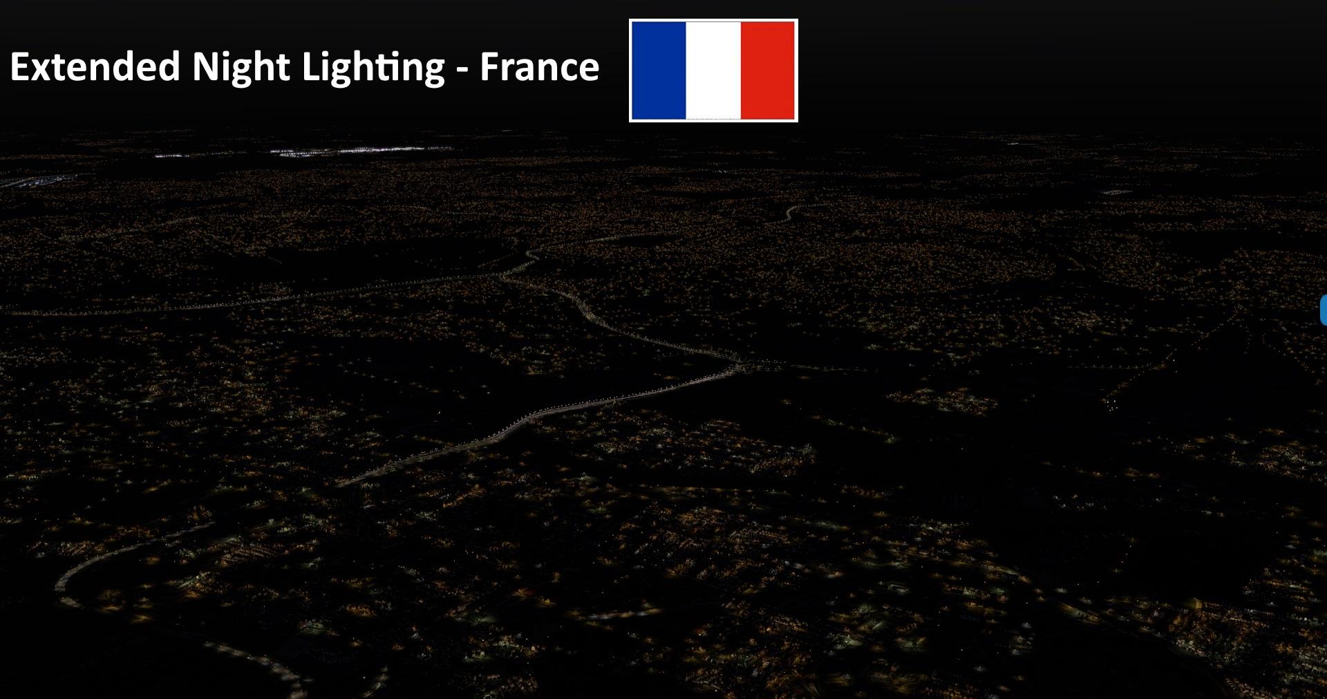 France Extended Night Lighting Addon Updated For XPlane 11 FSElite