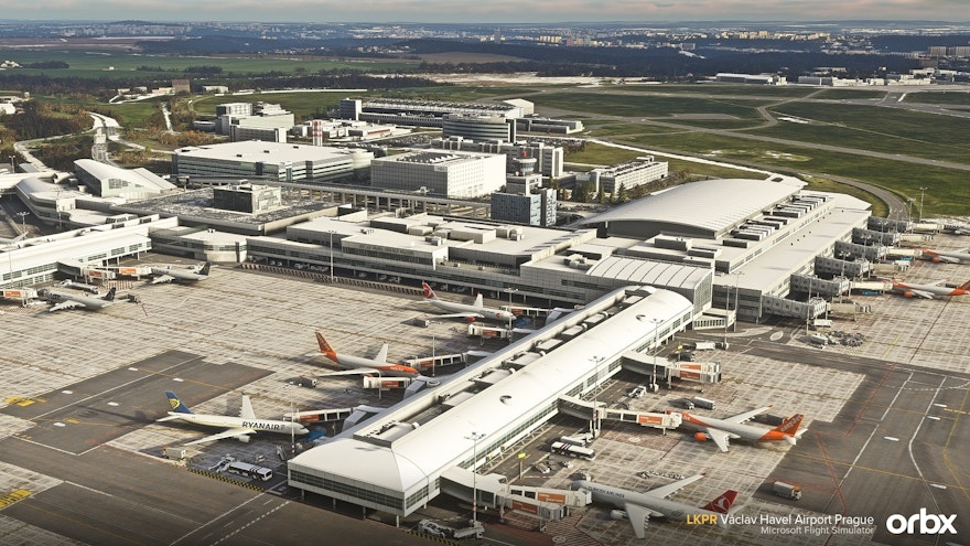 Orbx Releases Václav Havel Airport Prague for MSFS
