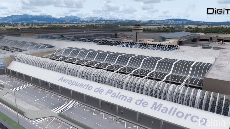 JustSim Releases Update for Palma de Mallorca (LEPA) for Prepar3D v4