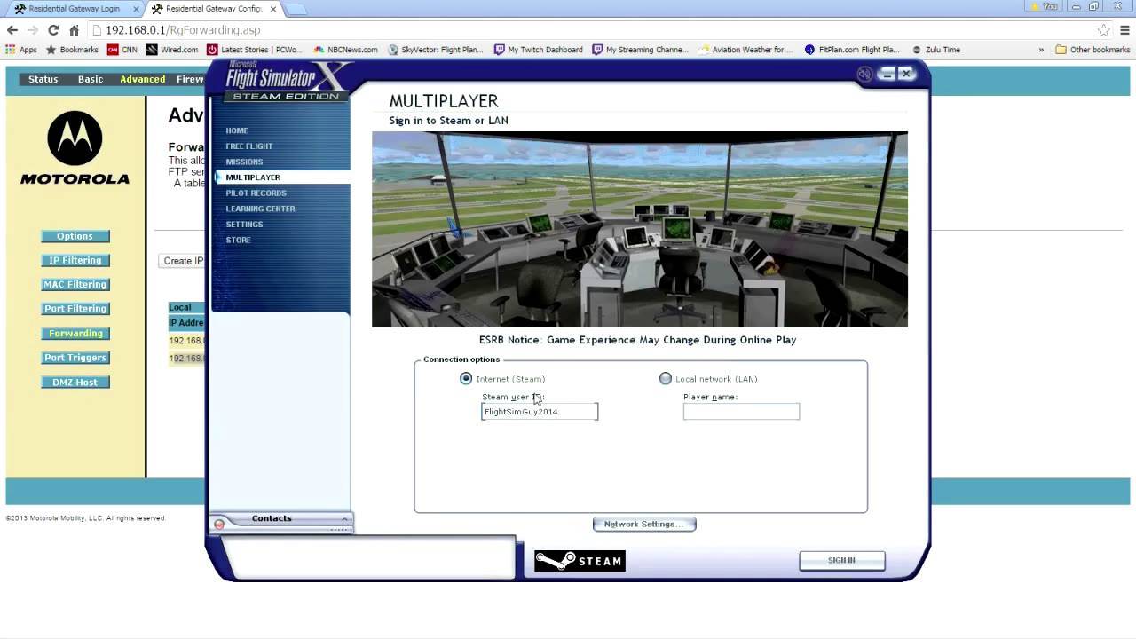 [Flightsimguy] How to Configure Your Router For Multiplayer in FSX (FYC ...