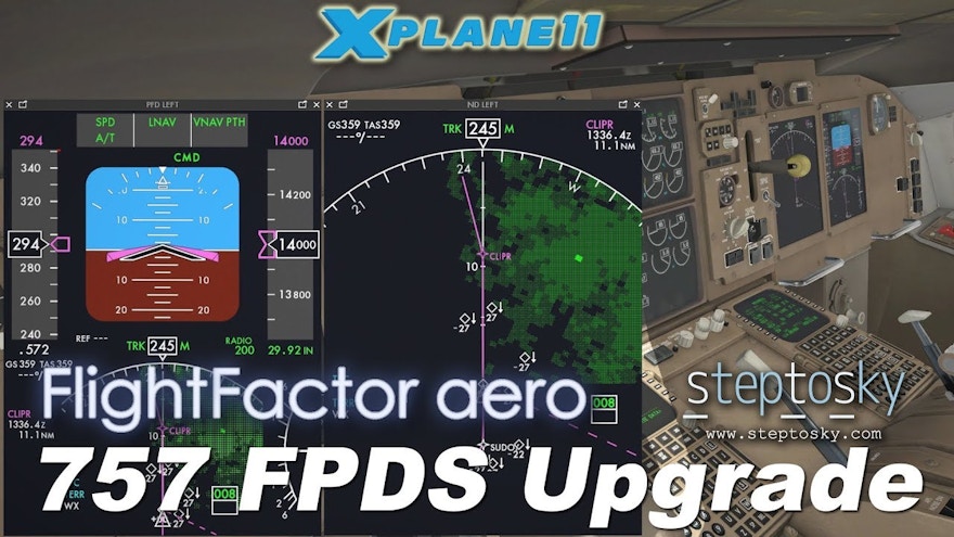 Flight Factor and Step-To-Sky 757 FPDS Preview Video