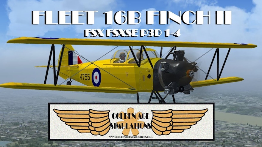 Golden Age Simulations Releases Fleet 16B Finch II for FSX and P3D
