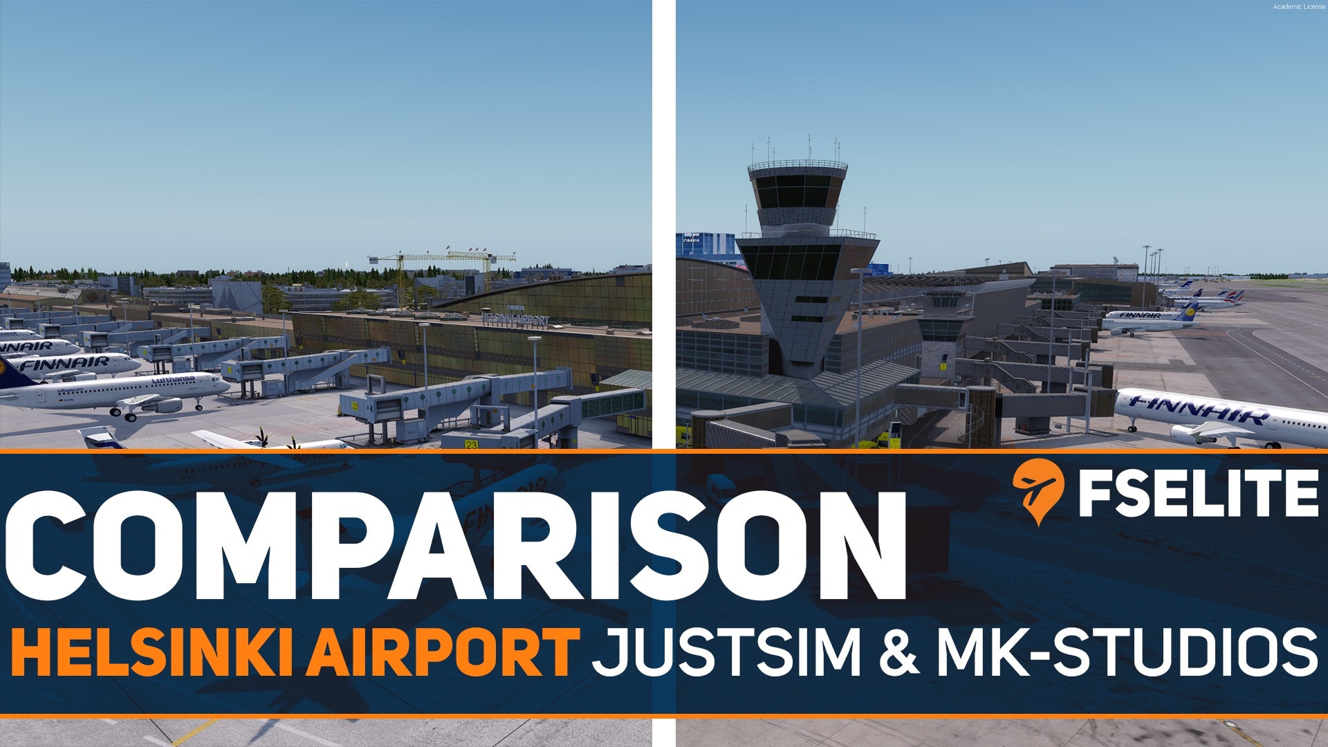 Head to Head: Helsinki Airport by JustSim and MK-Studios - FSElite