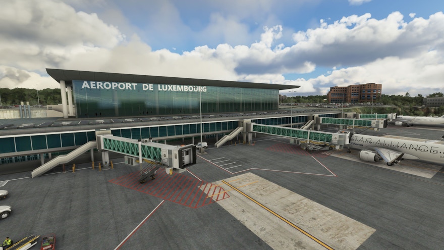 JustSim Releases Luxembourg Findel Airport for MSFS