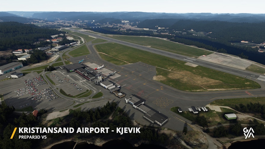 Gaya Simulations Previews Kristiansand Airport for P3D