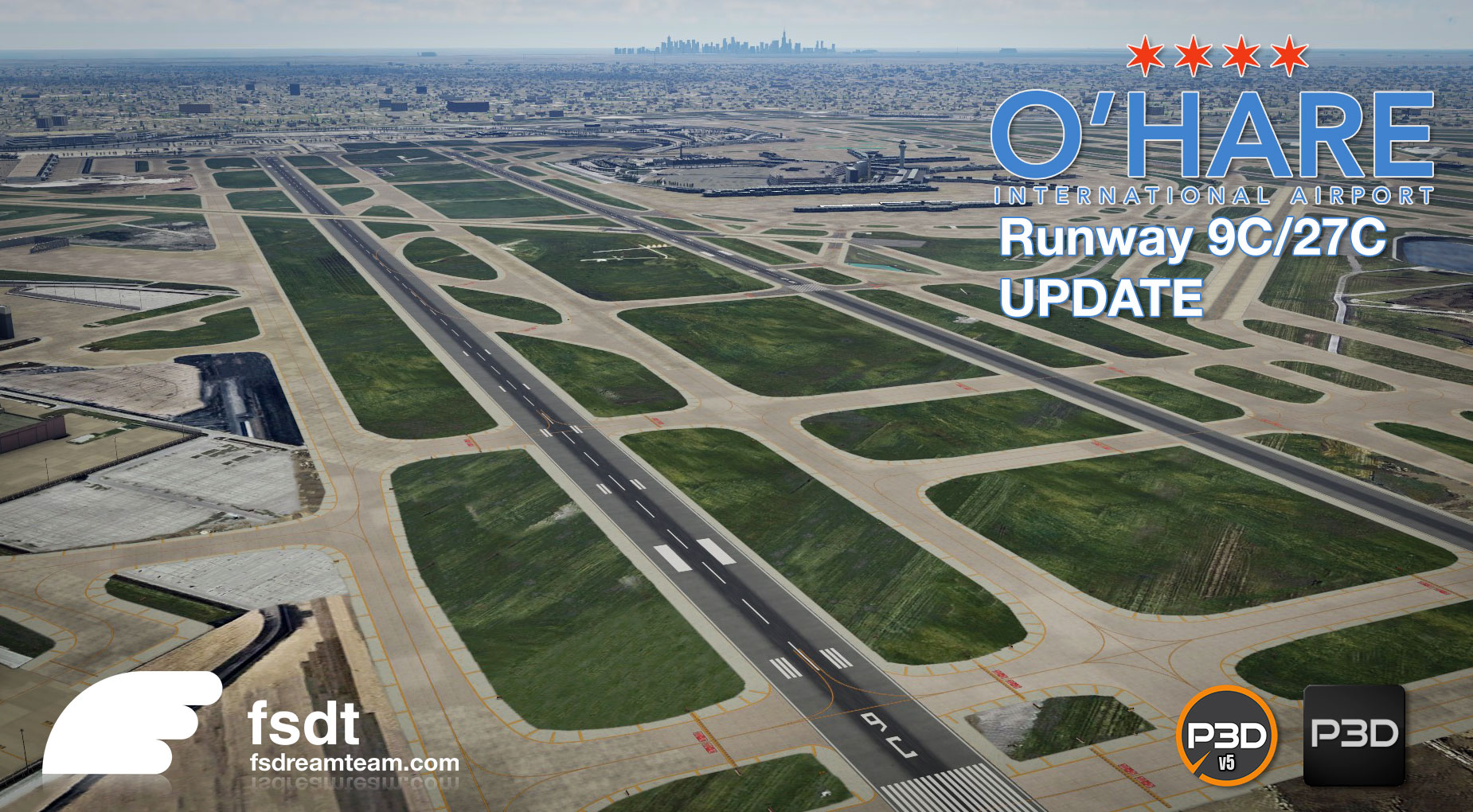 FSDreamTeam Updates Chicago O'Hare v2 for P3D - FSElite