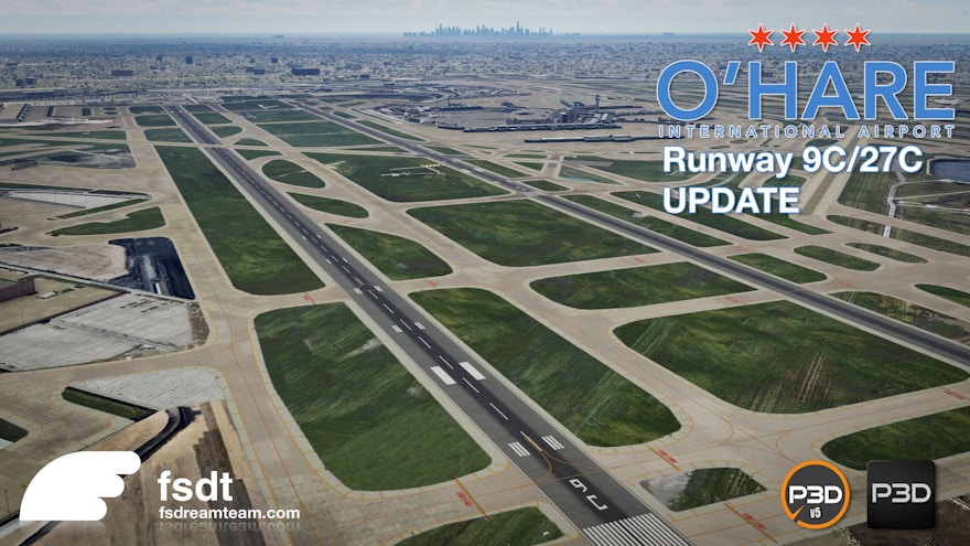 FSDreamTeam Updates Chicago O’Hare v2 for P3D