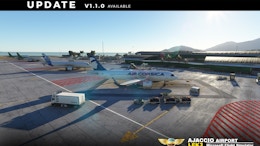 Pilot Experience Sim Updates Ajaccio Airport for MSFS