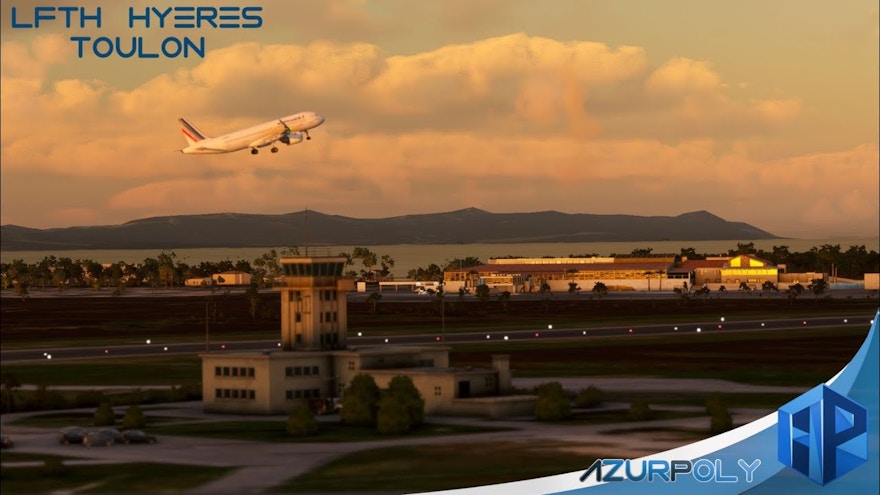 Azurpoly Releases Toulon-Hyères Airport for MSFS