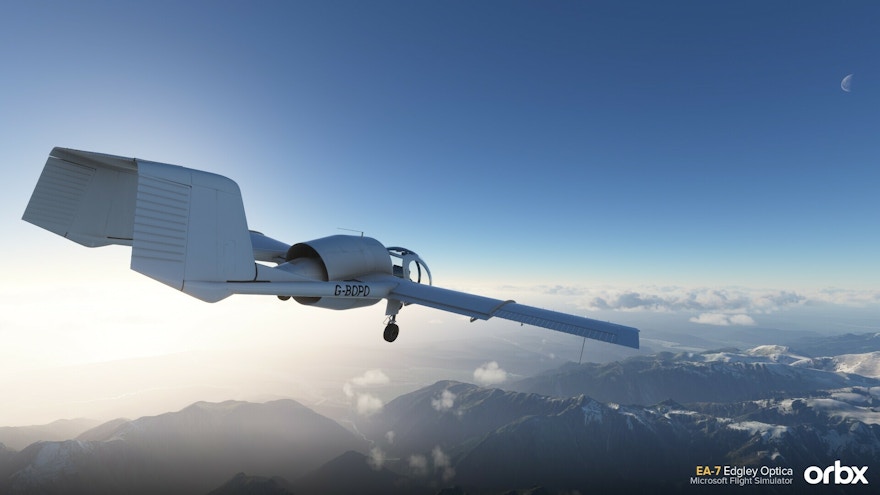 EA-7 Edgley Optica by Orbx for Microsoft Flight Simulator Now Available