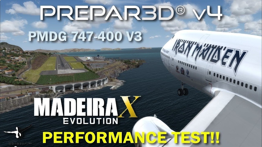 PROAVIATION SIMULATION: [P3D v4] PMDG 747-400 V3 | Aerosoft Madeira X Evolution | Performance Test | (FYC)